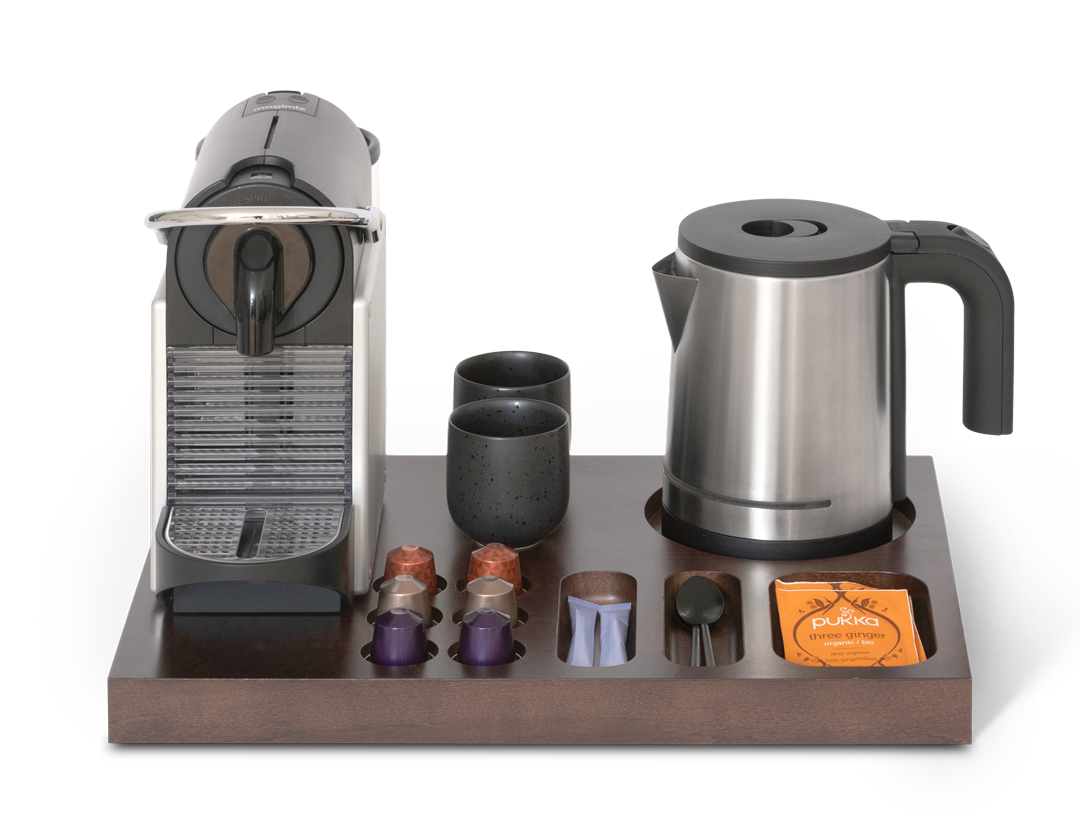 Xanthic tray Coffee and Tea Mahogany trays Bentley